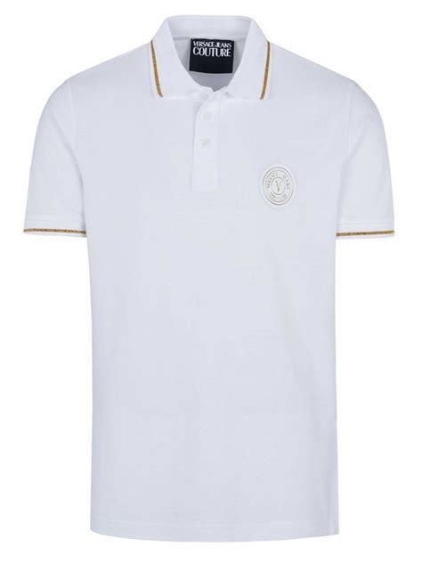 versace polohemd weiß|Versace polos for Men .